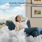 LINSY HOME 90'' Cloud Loveseat Sofa, Modular Sectional Couches Corduroy Cloud - Image 5