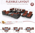 NICESOUL 18 Piece Outdoor Patio Furniture Set - Image 3