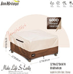 JinHrtoyi Patio Square Table Cover, 32Wx32Dx16H Inches 100% Waterproof Heavy - Image 2