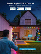 Govee Smart Outdoor String Lights 2, 48ft Outdoor Lights - Image 3