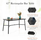 Sophia & William Outdoor Bar Set, Patio Bar Table and Chairs Set, Bar Height - Image 6