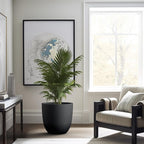 Kante 18 Inch Dia Round Concrete Planter, Indoor Outdoor Large Plant Pot - Image 4