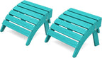 KINGYES Folding Adirondack Ottomans Set of 2 by KINGYES