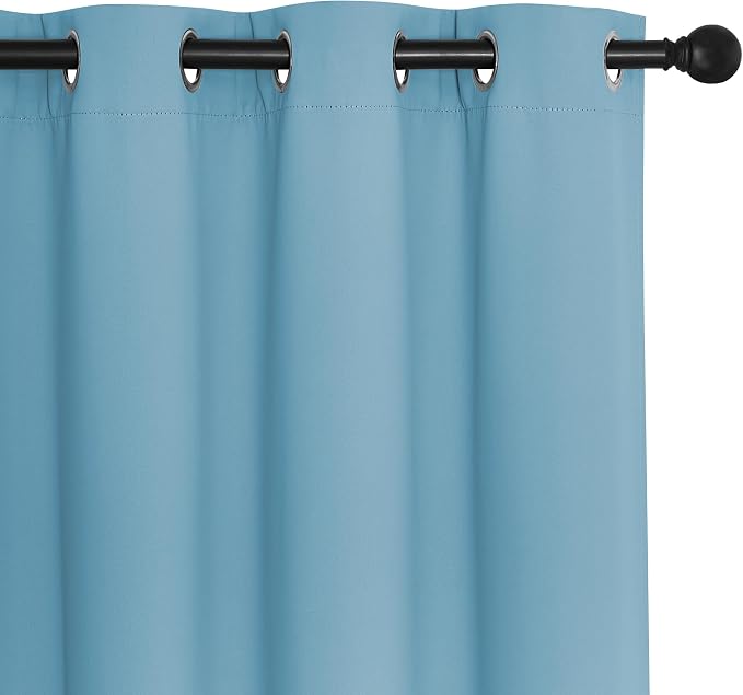 NICETOWN Teal Blue Blackout Curtains - Image 7
