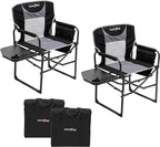 SUNNYFEEL Camping Directors Chair, Heavy Duty, Oversized Portable Folding Chair by SunnyFeelCamping