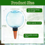6pcs Large Plant Self Watering Globes, 17.5 oz Plastic Water Bulbs Top Fill - Image 2