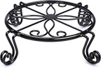 Black Plant Stand for Flower Pot Heavy Duty Potted Holder Indoor Outdoor Metal by Autopromake