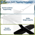 Portable 2 Person Double Hammock - Image 5