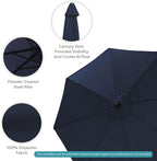 Sunnydaze Outdoor Patio Umbrella - Image 4