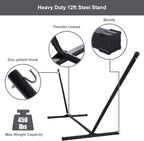 55in Hammock with Stand, Heavy Duty Hammock with Stand Included, Two Person - Image 7