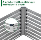 6x3x2FT Galvanized Raised Garden Bed Kit, Vegetable Plant Boxes-Rectangle Metal - Image 7