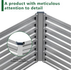12x2x2FT Galvanized Raised Garden Bed Kit, Vegetable Plant Boxes-Rectangle - Image 4