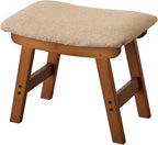 Foot Stool, Bamboo Small Sofa Foot Rest Under Desk, Extra Seating - Image 7