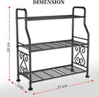 GIOTORENT Plant Stand Outdoor Indoor 3 Tier Metal Waterproof - Image 3