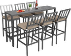 Outdoor Patio Bar Set, Bar Height Patio Dining Set, Weather-Resistant Bistro by Sumshadow