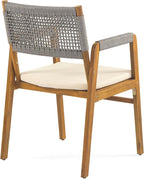 Christopher Knight Home Zed 3 Pieces Outdoor Dining Set, Acacia Wood Dining - Image 7