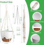 Hanging Planters for Indoor Outdoor Plants, 2 Pack Self Watering Hanging Pot - Image 2