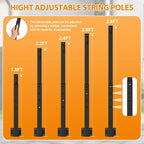 6 Pack String Light Poles, 2.8Ft Light Poles - Image 8