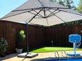 PURPLE LEAF 10' X 13' Rectangle Cantilever Umbrella by Unknown