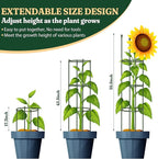 Garden Trellis, Tomato Cage Tall Plant Support Climbing Vines Flowers Stands - Image 3