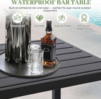 Outdoor Bar Table, Patio Counter Height Bar Table - Image 3