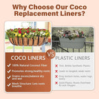 Legigo 4PCS 36 Inch Natural Trough Coco Coir Liners Planters Replacement - Image 5