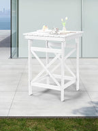 HDPE Outdoor Bar Table, Weather Resistant HDPE Patio High Top Pub Table - Image 9