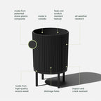 Veradek Demi Series Round Planter w/ Stand - Image 2