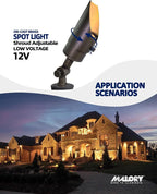 MALORY Brass Landscape Spotlight 12-Pack - Image 2