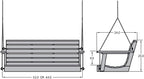 highwood Weatherly Porch Swing 5 Feet - Image 6