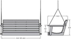 highwood Weatherly Porch Swing, 4 Feet - Image 6