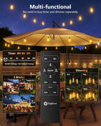Brightown 52FT Solar String Lights Outdoor Waterproof - Image 5