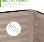 Best Choice Products 8x4x2ft Outdoor Metal Raised Garden Bed, Deep Root Planter - Image 5