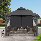 MASTERCANOPY Patio Gazebo Steel Frame Outdoor Gazebo - Image 6
