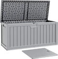 Patiowell 240 Gallon Large Outdoor Storage Box, Waterproof Deck Box by Patiowell