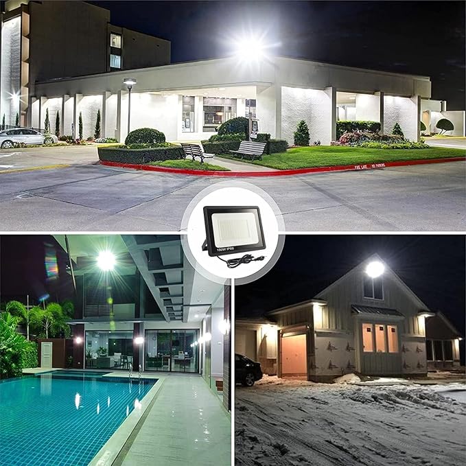 2Pack LED Flood Light Outdoor, 250W LED Work Light 25500lm - Image 8