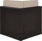 Crosley Furniture Palm Harbor Corner Outdoor Sectional Chair, Wicker Patio - Image 5