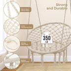 Athena Collection Hammock Chair Hanging Swing Chair - Image 4