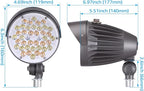 LEONLITE 20W/30W/40W 3CCT LED Bullet Flood Light, 4880LM 3000K/4000K/5000K - Image 7