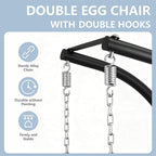 SWITTE Double Hanging Egg Chair - Image 9