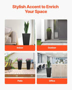 VEVOR Set of 2 Tall Outdoor Planters 22inch, Large Planters - Image 5