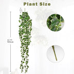 Hollyone Artificial Hanging Plants 6FT Fake Ivy Vine Faux Ivy Leaves Hanging - Image 2