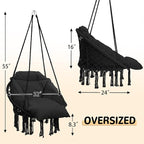 Macrame Hammock Hanging Swinging Chair - Image 6