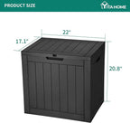 YITAHOME 30 Gallon Deck Box Outdoor Storage Box, Waterproof Resin Package - Image 8