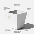 Veradek Nobleton Indoor/Outdoor Wide Square Planter - Image 4