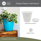 The HC Companies 10 Inch Eclipse Round Planter Pots - Image 2