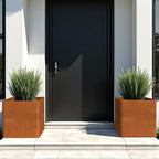 Corten Steel Planter Box 24" L x 24" W x 24" H, Large Metal Square Planter - Image 6