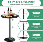 Shahoo Round Bar Table, Cocktail Tables - Image 7