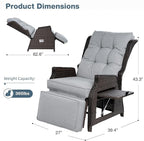 Outdoor Indoor Wicker Recliner - Image 2
