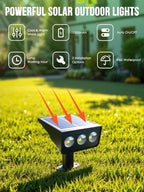 Solar spot Lights Outdoor IP65 Waterproof Solar spotlights 3 Lighting Modes - Image 2